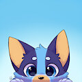 Bluey lurking by OyenOrangeCat