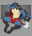 Morning Lucario by Corrsk