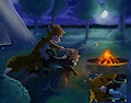 Boinking by the bonfire by CinderRoo