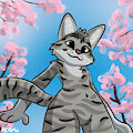 YCH sakura art for Creon ! by AlexUmkaArt