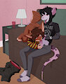 HairtriggerHyena [Commission - Simple Shaded] by Peony