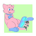 Mew tail coiling (by Ryou)
