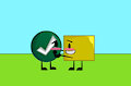 Gold Square blushing at Green Ball