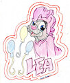 Lea as Pinkie Pie by StellaPaw284