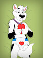 "A little heart for you!/Boss and Matt In Tidy Whites Underwear Diaper!"