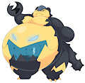 Kalord [Snorlax/Guzzlord fusion] by xiardoruzo