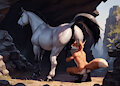 Meet me at the Cave by SomeAIArtist
