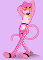 Pink Panther Pin-Up SFW by eatenbyinsects