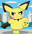 Pichu Big and Pichu Little by pichu90