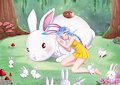 Sylvi & Bunnies by Rosalhymn