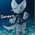 Saneko OC shark-cat hybrid by CookieNezumi