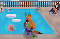 Rough poolside fun + story by Kejqi