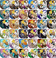 [YCH] Spring Basket/Love Letter/Daisy Crown/Snuggling Couple Icon Batch by Veemonsito