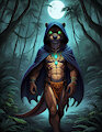 [AI] Otter shaman in moonlit rainforest by Otterball