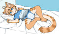 Felix Taking Nap by FelixSandcatKitten