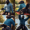Crow at the Park by Logically