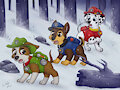 Tracks in the Snow(ChaseXMarshall) Chapter 4:Deep Dark Below by Biowolf12