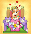 Mother's Day Tickling - Chilli Heeler by AngelBlancoArts
