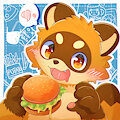Tanuki's burger!! by Tanukikoopa