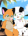 ice cream with a friend by Tuntematon