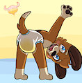 Puddly little hound dog by NervousBladder