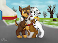 Tracks in the Snow(ChaseXMarshall)Chapter 6 Finale/Epilogue by Biowolf12