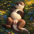 Smol otter by yisikopato
