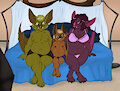 Bat Family by LuluLovesYou