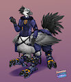 Chocobo Techwear Quadrupedal-type - comm for Oriontaur by larru