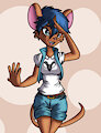 OC -- Dixie (Salute) by ZeexFoxia