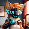 Little protogen boy by DainenDog
