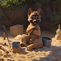 German shepherd pup by yisikopato