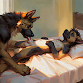 Teaching the pup by yisikopato