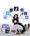 Mozzlyn Social Media - Dressed Version by MozzlynArts