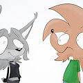 Goofus Al and Kai by alhedgehog