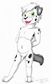 A naked pup by SilverSimba01
