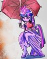 Twilight Sparkle Alicentaur concept art by ButtercupSaiyan