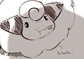 The belly looms