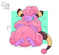 A very heavily pregnant Mareep