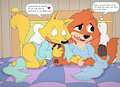 "Zootopia/Zorori:An unusual sleepover!" by nelson88