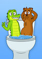 The Flush Buds, Croc and Bert by BearsFlush