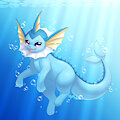 Vaporeon by FluffyHinu