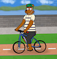 Bert riding a bike by BearsFlush