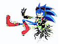 Collapsing Stars AU - Sonic's design by greyferness