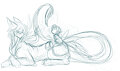 Violet and Pooch Sketches by Violetmew