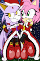 Christmas 2024 Amy & Blaze by TenebrousRaven