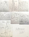 Anthrocon 2024 Paper Doodles! by Graedius