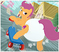 Speeding Scootaloo Scooting!~