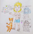 My Jak and Daxter sona OC selves - Jakeira and Kate by FidelTheMouse