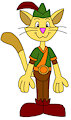 Nature Cat by CartoonFoxArt2002